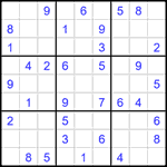 Судоку 9х9 #1546 средний