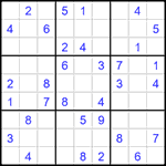 Судоку 9х9 #1547 средний