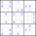 Судоку 9х9 #1548 средний