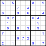 Судоку 9х9 #1549 средний