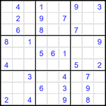 Судоку 9х9 #1550 средний