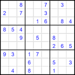 Судоку 9х9 #1551 средний