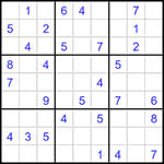 Судоку 9х9 #1552 средний