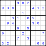 Судоку 9х9 #1555 средний