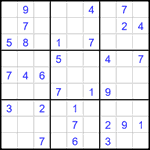 Судоку 9х9 #1557 средний