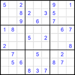Судоку 9х9 #1558 средний