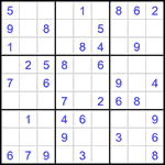 Судоку 9х9 #1559 средний