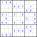 Судоку 9х9 #1560 средний