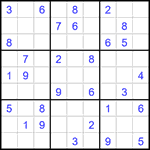 Судоку 9х9 #1562 средний