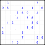 Судоку 9х9 #1569 средний