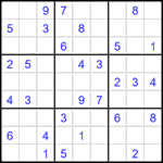 Судоку 9х9 #1570 средний