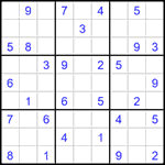 Судоку 9х9 #1572 средний