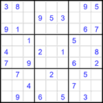 Судоку 9х9 #1573 средний