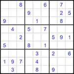 Судоку 9х9 #1574 средний