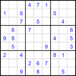 Судоку 9х9 #1577 средний