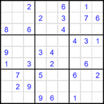 Судоку 9х9 #1583 средний