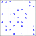 Судоку 9х9 #1584 средний