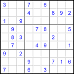 Судоку 9х9 #1585 средний