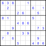 Судоку 9х9 #1587 средний