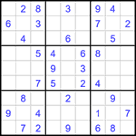 Судоку 9х9 #1588 средний