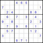 Судоку 9х9 #1590 средний