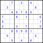 Судоку 9х9 #1593 средний