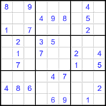 Судоку 9х9 #1594 средний