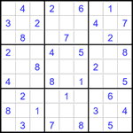 Судоку 9х9 #1600 средний