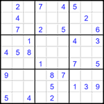 Судоку 9х9 #1610 средний