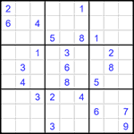 Судоку 9х9 #1532 трудный