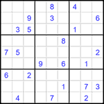 Судоку 9х9 #1546 трудный