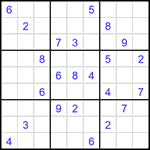 Судоку 9х9 #1548 трудный