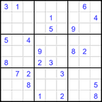 Судоку 9х9 #1553 трудный