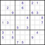 Судоку 9х9 #1556 трудный