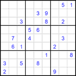 Судоку 9х9 #1559 трудный