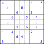 Судоку 9х9 #1572 трудный