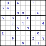 Судоку 9х9 #1573 трудный