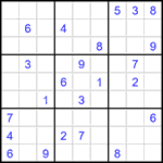 Судоку 9х9 #1574 трудный