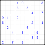 Судоку 9х9 #1580 трудный