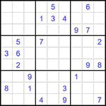 Судоку 9х9 #1583 трудный