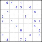 Судоку 9х9 #1526 очень трудный