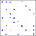 Судоку 9х9 #1527 очень трудный