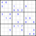 Судоку 9х9 #1530 очень трудный