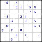 Судоку 9х9 #1532 очень трудный