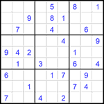 Судоку 9х9 #1533 очень трудный