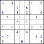 Судоку 9х9 #1537 очень трудный