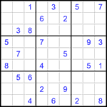 Судоку 9х9 #1545 очень трудный