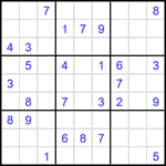 Судоку 9х9 #1547 очень трудный