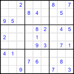 Судоку 9х9 #1548 очень трудный