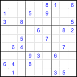 Судоку 9х9 #1550 очень трудный